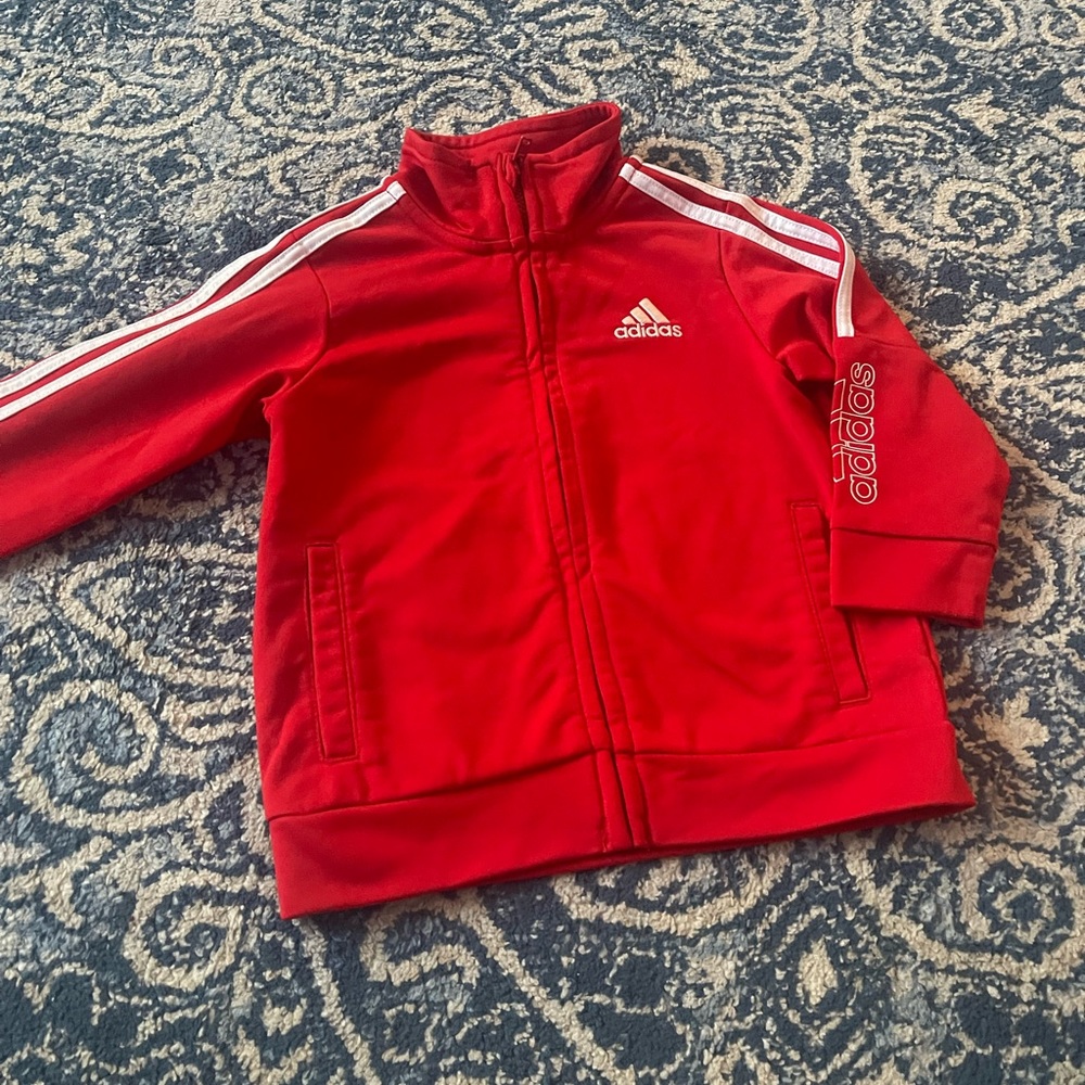 ADIDAS: red zip up - Picture 4 of 4